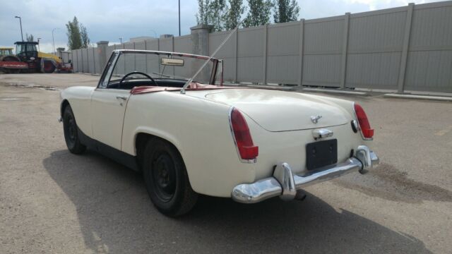 1966 White Austin Healey Sprite Convertible