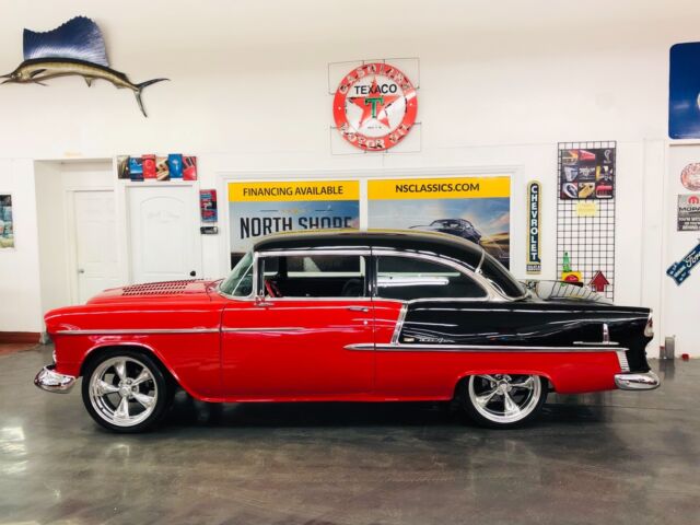 1955 Red Chevrolet Bel Air/150/210 Coupe