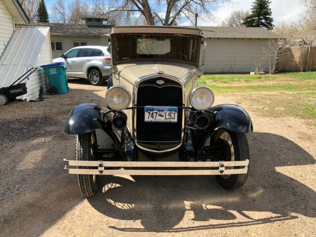 1931 Tan/Black Ford Model A Coupe
