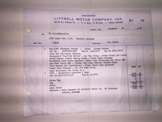 1966 Dark Ginger Oldsmobile Toronado Coupe