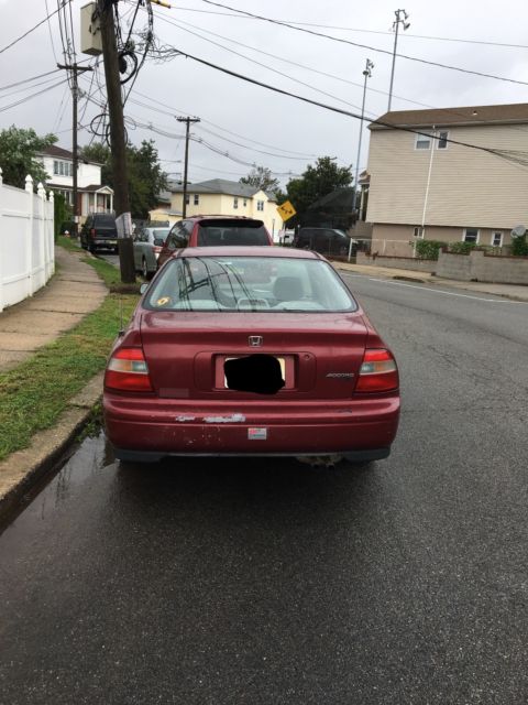 1994 Burgundy Honda Accord Sedan