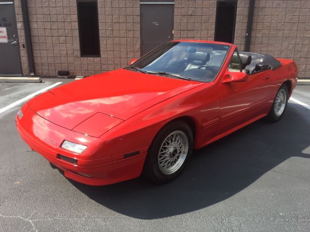 1991 Red Mazda RX-7 Convertible