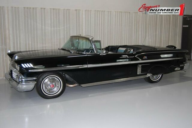 1958 Black Chevrolet Impala Convertible Convertible