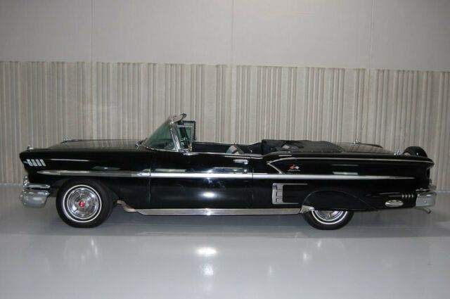 1958 Black Chevrolet Impala Convertible Convertible