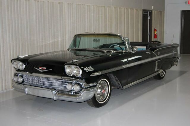 1958 Black Chevrolet Impala Convertible Convertible