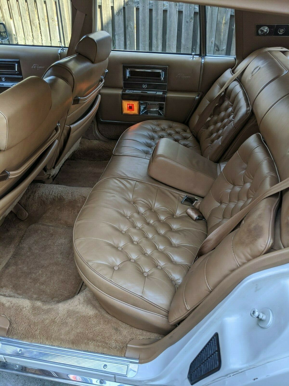 1989 White Cadillac Brougham Sedan