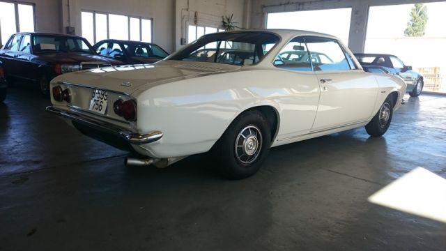 1965 White Chevrolet Corvair Coupe