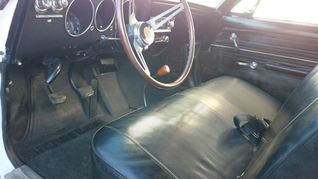 1965 White Chevrolet Corvair Coupe