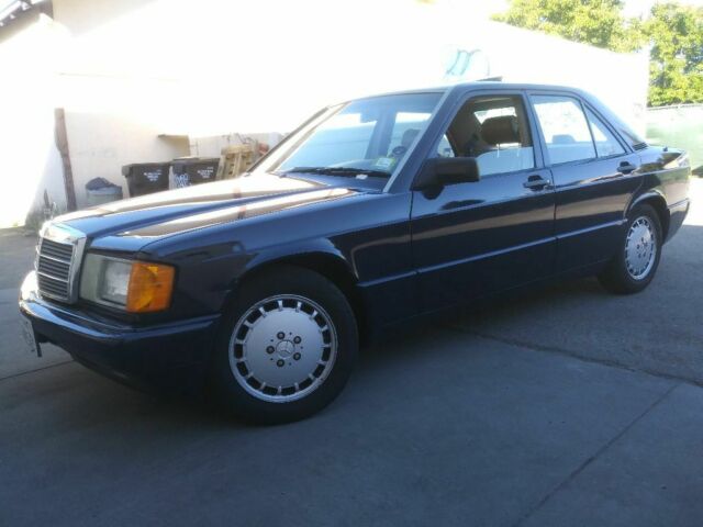 1990 Blue Mercedes-Benz 190-Series