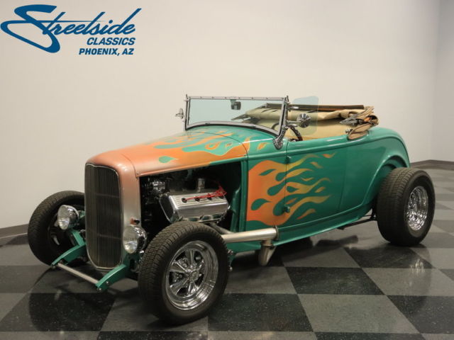 1932 Green Ford Highboy Roadster Coupe