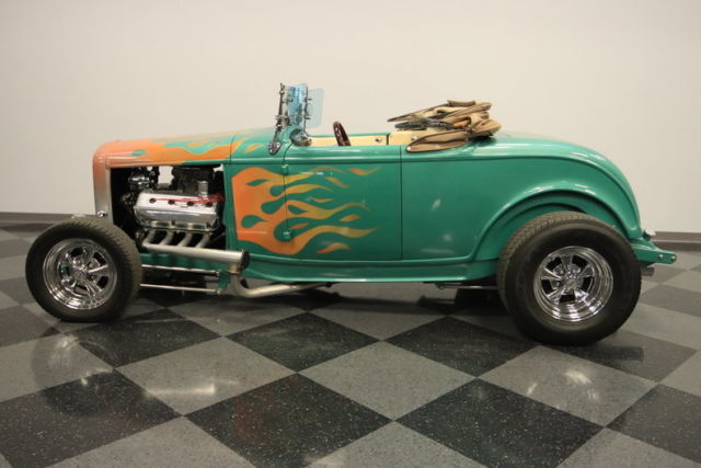 1932 Green Ford Highboy Roadster Coupe
