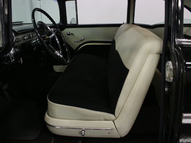1955 Black Chevrolet Bel Air/150/210 Sedan