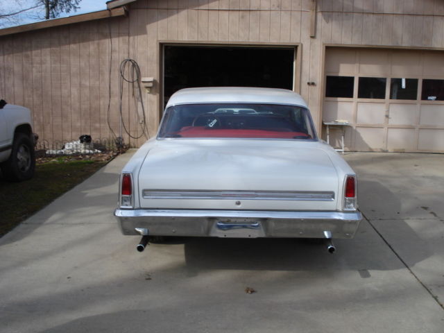 1966 White Chevrolet Nova Coupe