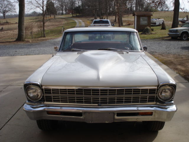 1966 White Chevrolet Nova Coupe