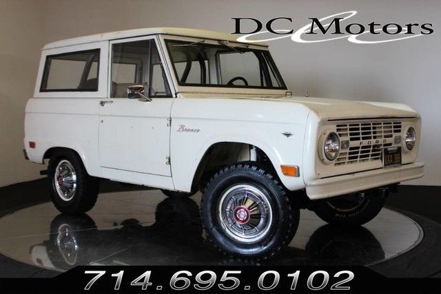 1968 White Ford Bronco