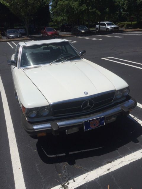1979 White Mercedes-Benz SL-Class Convertible