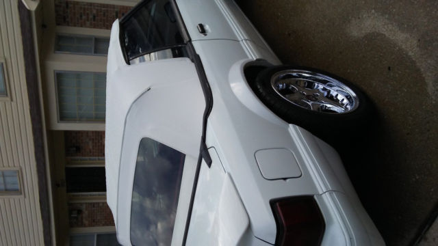1989 White Ford Mustang Convertible