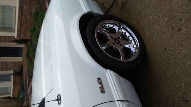 1989 White Ford Mustang Convertible