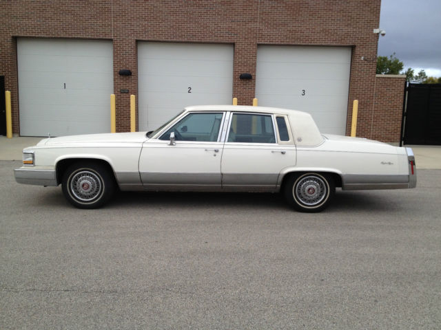 1992 White Cadillac Brougham
