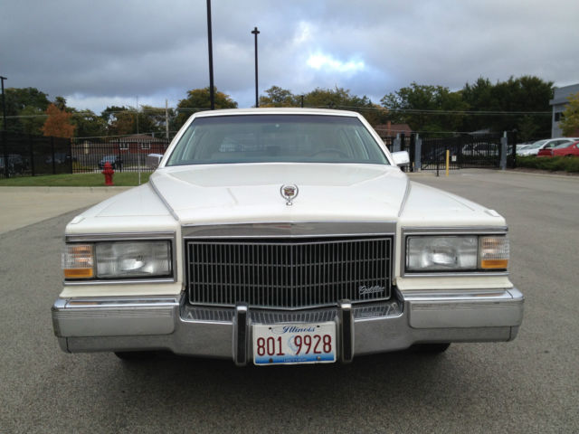 1992 White Cadillac Brougham