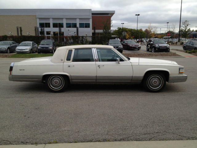 1992 White Cadillac Brougham