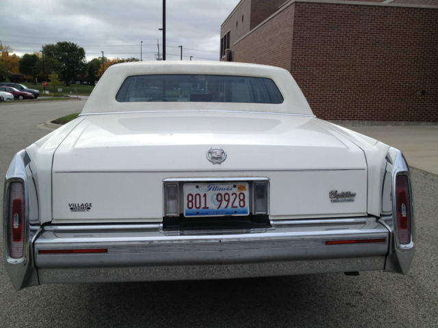 1992 White Cadillac Brougham
