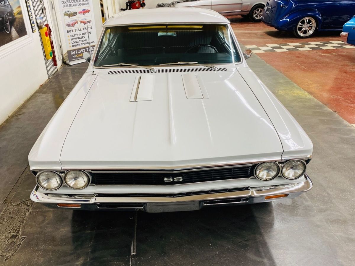 1966 White Chevrolet Chevelle Coupe