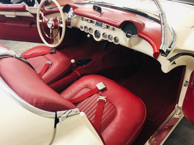 1954 White Chevrolet Corvette Convertible