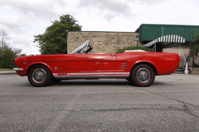 1966 Red Ford Mustang Convertible