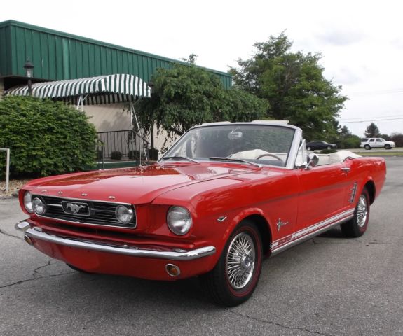 1966 Red Ford Mustang Convertible