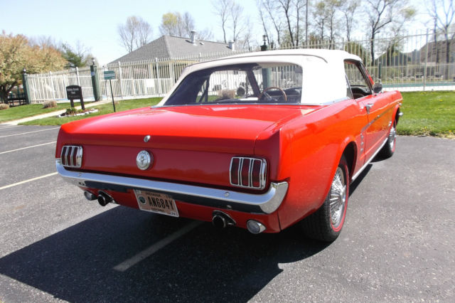 1966 Red Ford Mustang Convertible