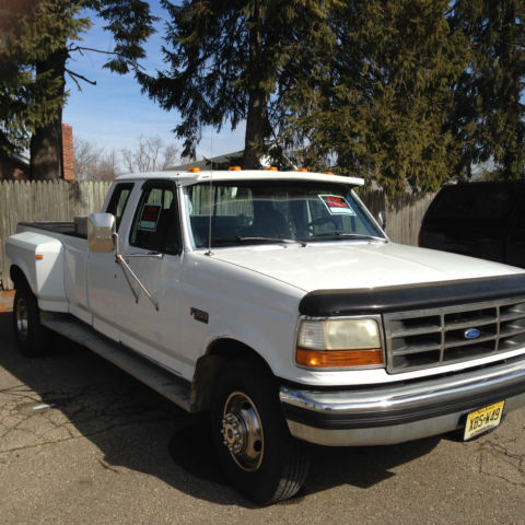 1993 White Ford F-350 Extended Cab Pickup