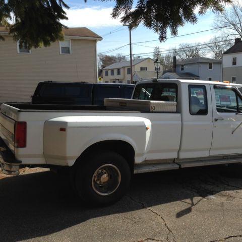 1993 White Ford F-350 Extended Cab Pickup