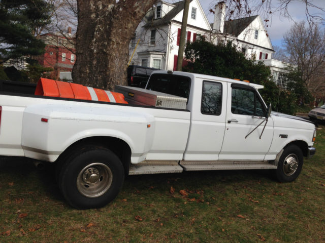 1993 White Ford F-350 Extended Cab Pickup