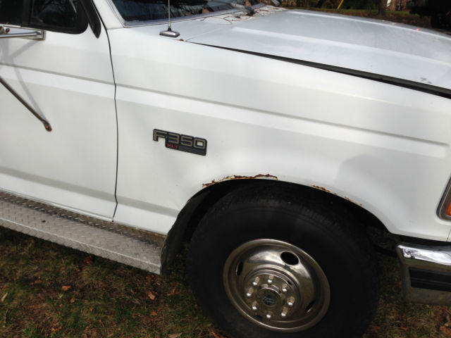 1993 White Ford F-350 Extended Cab Pickup