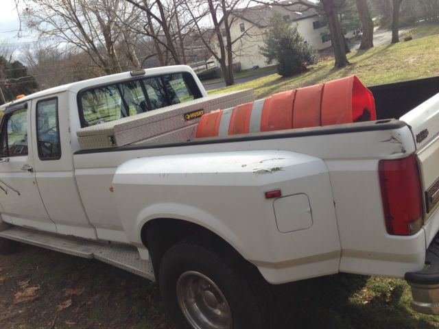 1993 White Ford F-350 Extended Cab Pickup