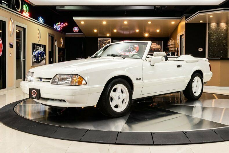 1993 White Ford Mustang Convertible