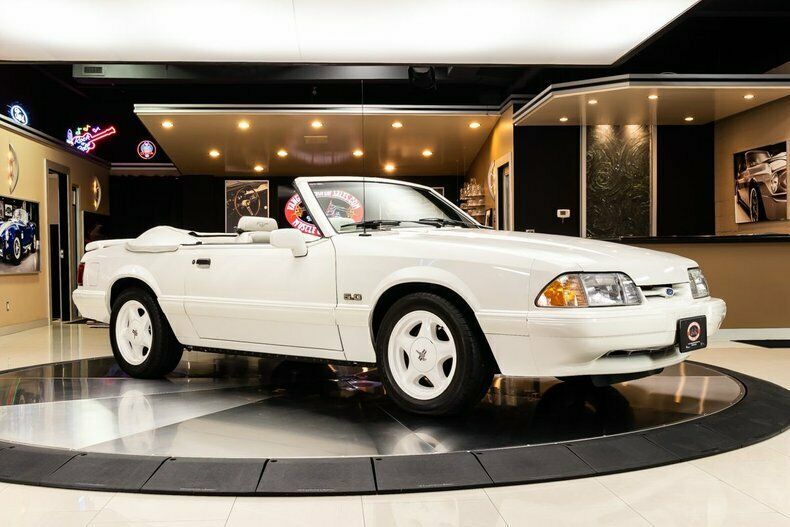 1993 White Ford Mustang Convertible