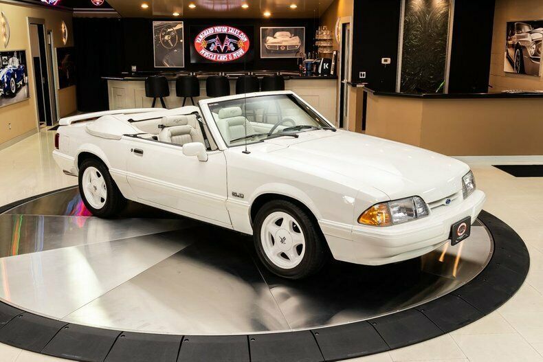 1993 White Ford Mustang Convertible