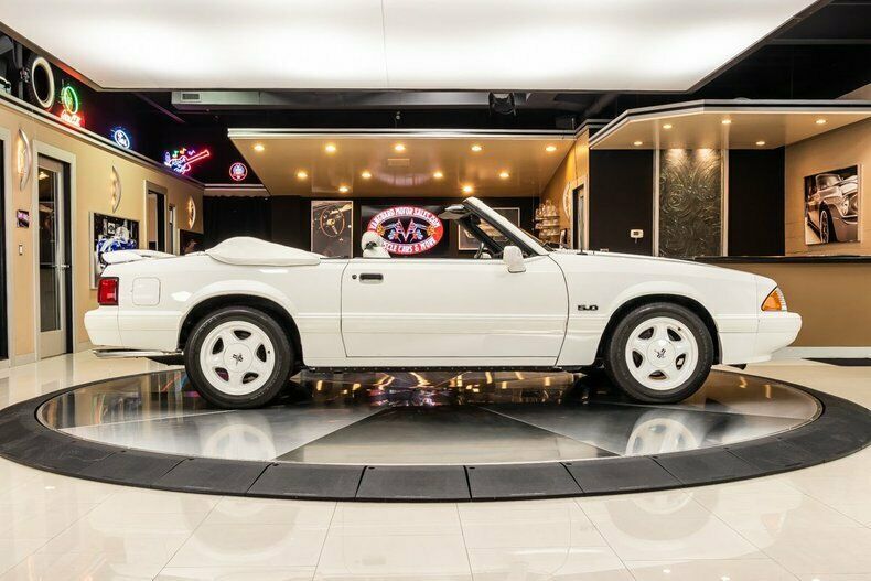 1993 White Ford Mustang Convertible