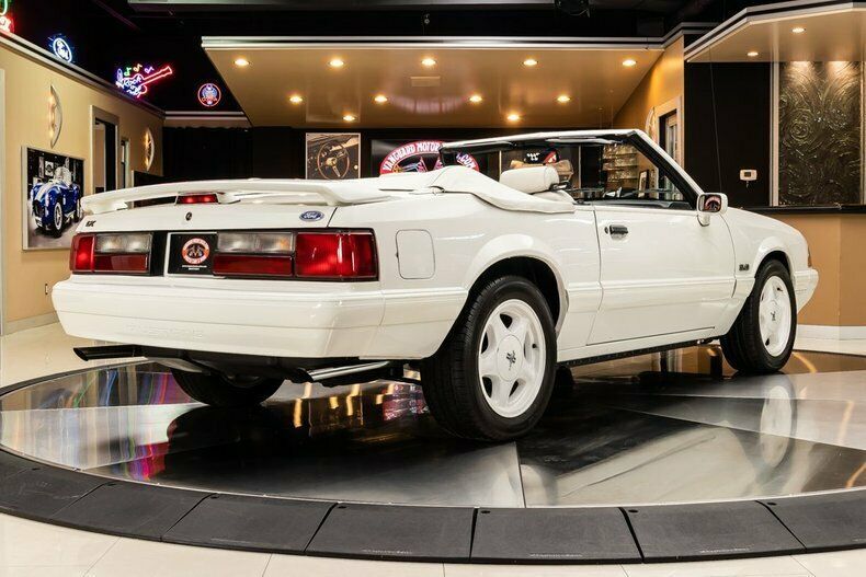 1993 White Ford Mustang Convertible