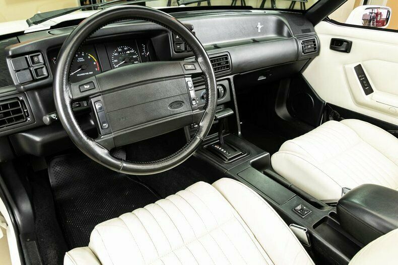 1993 White Ford Mustang Convertible