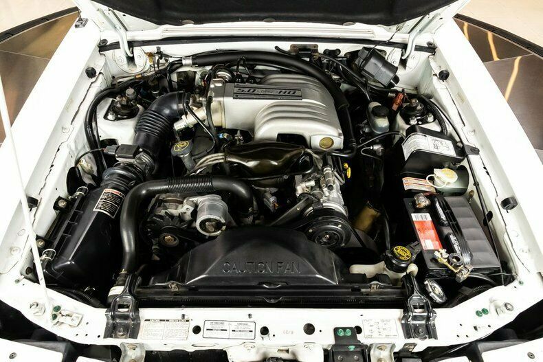 1993 White Ford Mustang Convertible