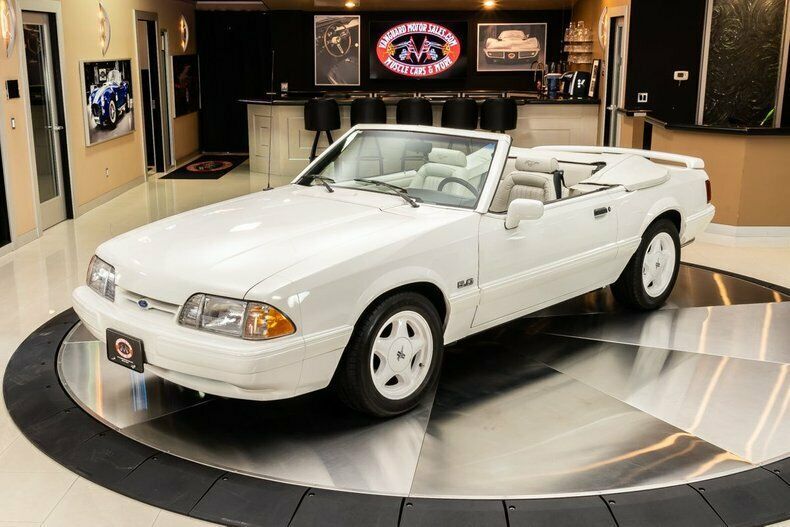 1993 White Ford Mustang Convertible