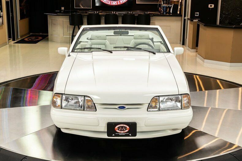 1993 White Ford Mustang Convertible