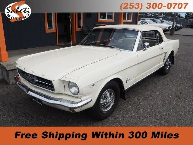1965 White Ford Mustang 2 Dr