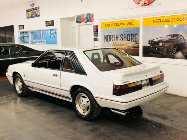 1984 White Ford Mustang Hatchback