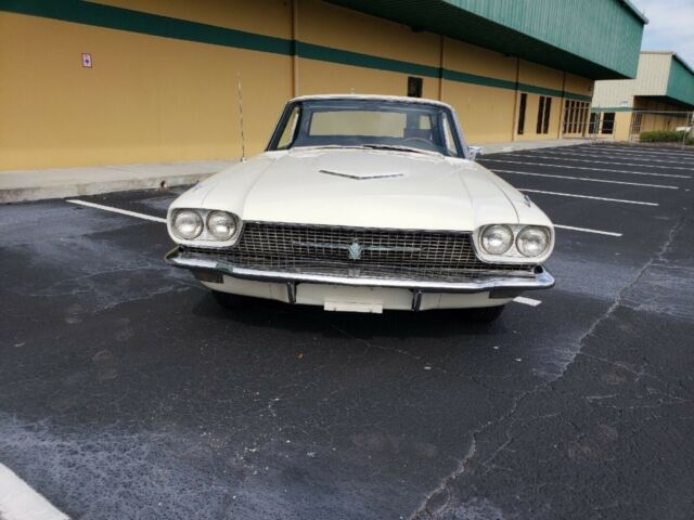 1966 White Ford Thunderbird 2 door