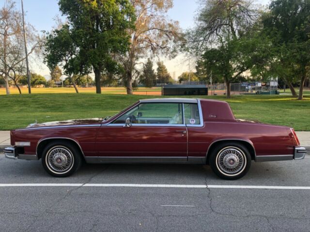 1985 Red Cadillac Eldorado Coupe