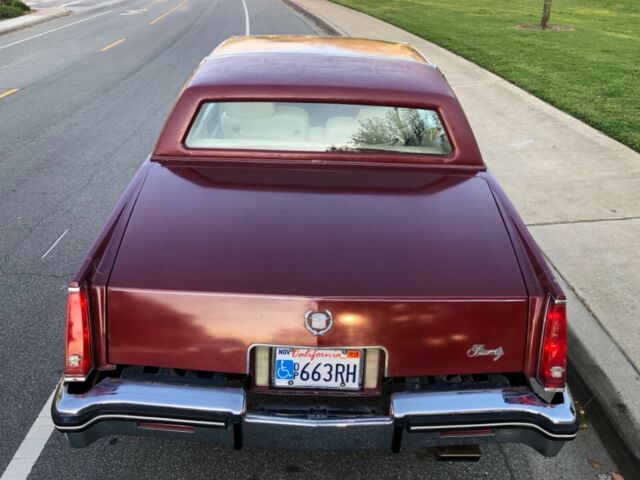 1985 Red Cadillac Eldorado Coupe